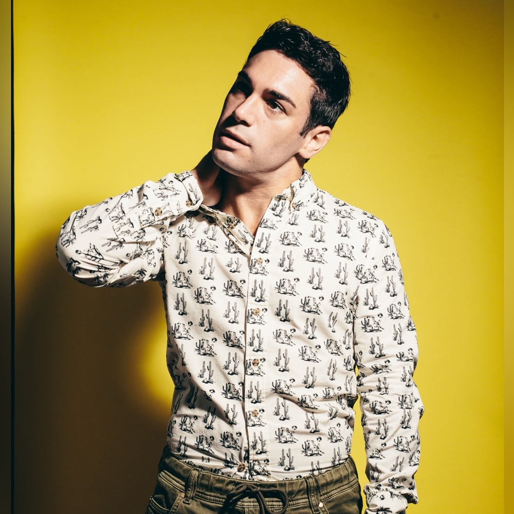Brooklyn Industries | Cream Long Sleeve Cactus Button Down | Size XS
